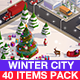 Low Poly Winter City Pack - 3DOcean Item for Sale