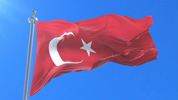 Turkey Flag Waving