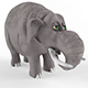 Childrens plastic toy Elephant - 3DOcean Item for Sale