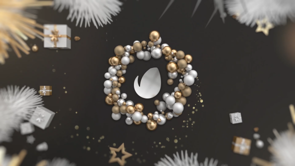 Gold Christmas Logo