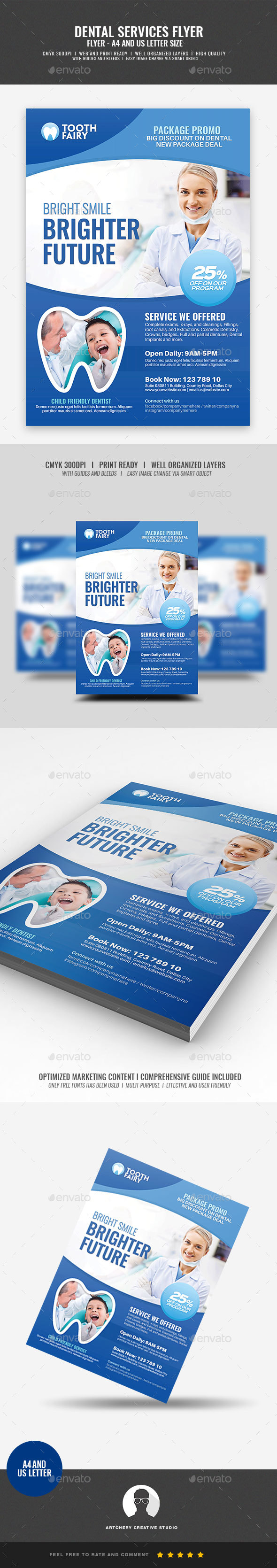 Dentist Dental Services Flyer