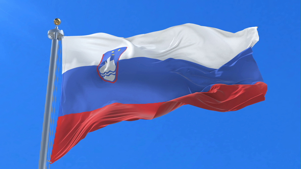 Flag of Slovenia Waving