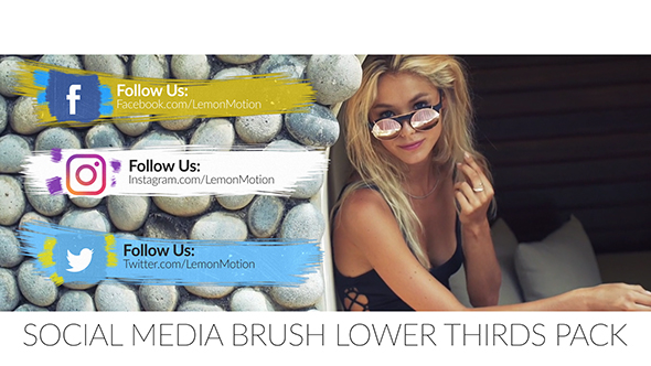 Social Media Brush Lower Thirds Pack alt