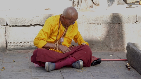 The Monk Prepares for Prayer