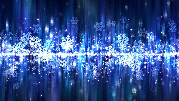 Abstract Royal Blue Christmas Snowflakes Abstract Background