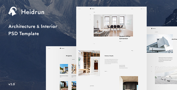 Heidrun - Architecture & Interior PSD Template