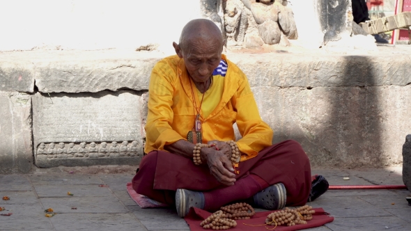 The Monk Prepares for Prayer alt