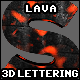 3D Lava / Burned Wood Lettering - GraphicRiver Item for Sale