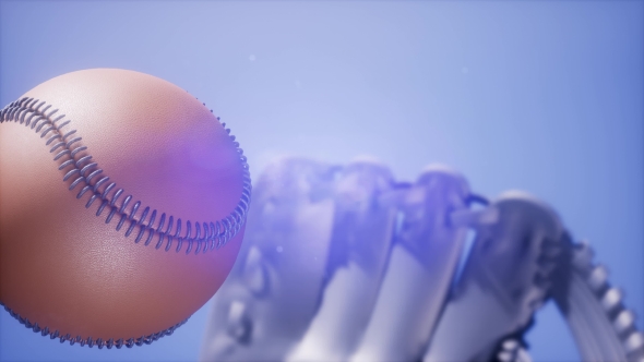 Baseball and Mitt at Blue Sky  alt