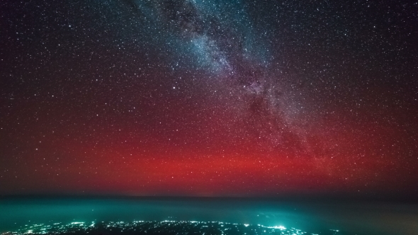 Sunset and the Milky Way