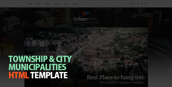 UrbanMetro - Township, City and Municipalities HTML Template