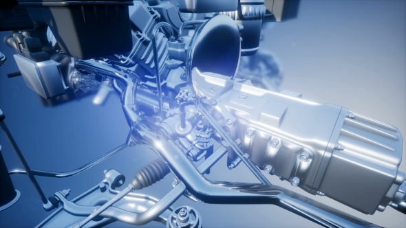 Detailed Car Engine and Other Parts alt