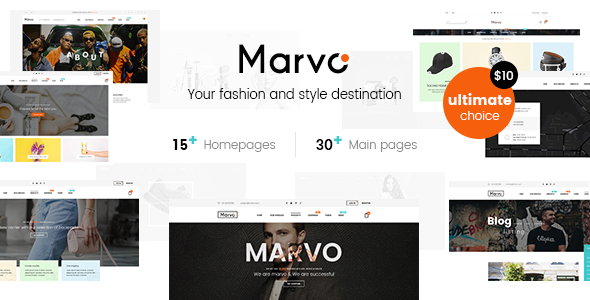 Marvo Stylish - Fashion Shop PSD Templates