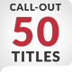 50 Stylish Call Out Titles - VideoHive Item for Sale