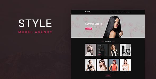 Style - Directory Template for Models and Actors PSD Template