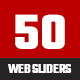 Multipurpose Web Sliders Pack - 50 Designs - GraphicRiver Item for Sale