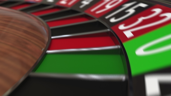 Casino Roulette Wheel Ball Hits 10 Ten Black alt