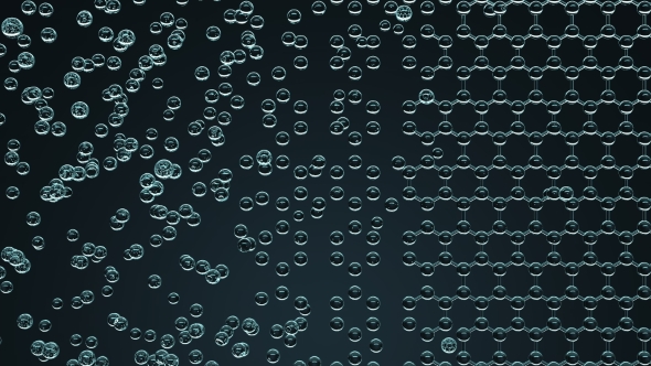 Composing Hexagonal Molecular Structure with Glass Particle Models