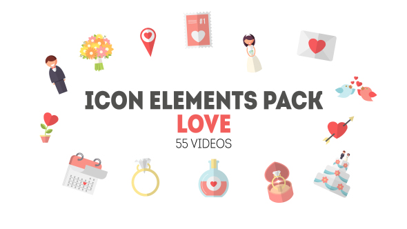 Icon Elements Pack - Love