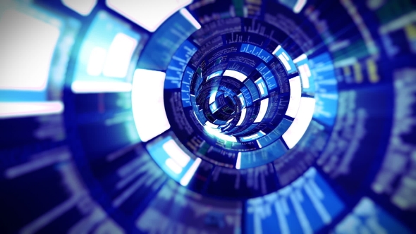 3D Flight in the Blue Optic Tunnel Data Processing alt