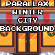 Parallax Winter City Background - GraphicRiver Item for Sale