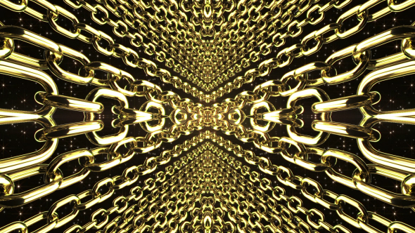 3D Golden Kaleidoscope alt
