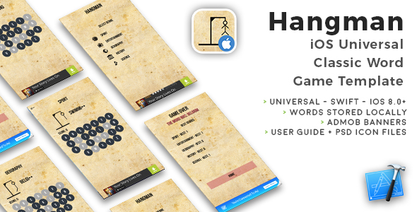 Hangman | iOS Universal Word Game Template (Swift)