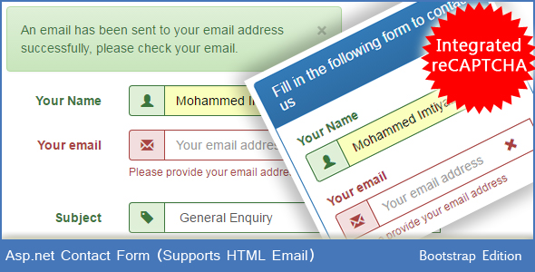 Formularz kontaktowy Asp.net - e-mail HTML (edycja Bootstrap)