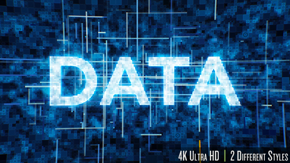 Futuristic Data Typography 4K alt