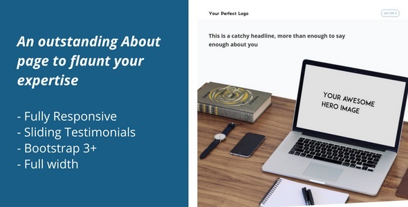 About Us Responsive Bootstrap Template