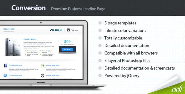 Conversion - Premium Landing Page