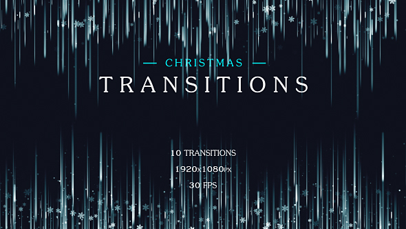 Christmas Snowflakes Transitions