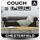 Chesterfield Sofa - 3DOcean Item for Sale