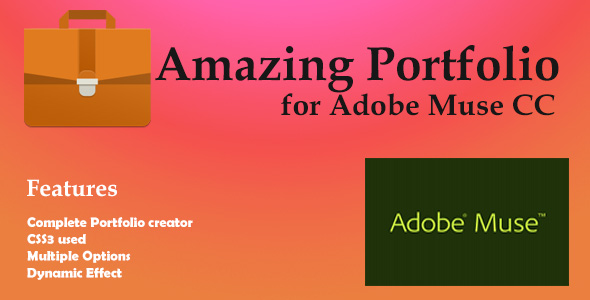 Amazing Porfolio for Adobe Muse