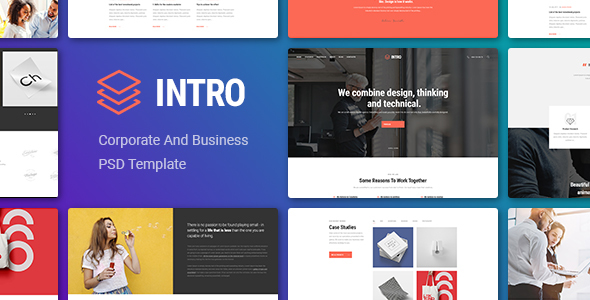 Intro - Corporate And Business PSD Template