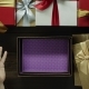 Dissapointed Man Opens Empty Xmas Present Box By Wooden Holiday Table, Top Down Shot - VideoHive Item for Sale