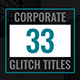 Glitch Corporate Titles - VideoHive Item for Sale