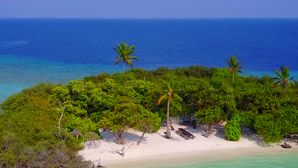 Sunny abstract of seashore beach by blue lagoon and sand background near resort