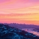 of Dramatic Beautiful Sunrise Over the Panorama of the City of Ufa at Winter - VideoHive Item for Sale