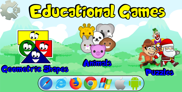 Puzzle i dopasowywanie - gry edukacyjne (HTML5 i MOBILE)