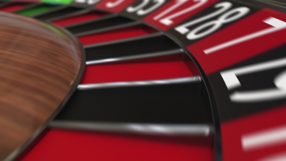 Casino Roulette Wheel Ball Hits 27 Twenty-seven Red