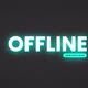 Offline Streaming Overlay Screen - Blue Neon - VideoHive Item for Sale