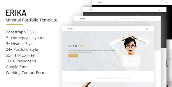 Erika Minimal Portfolio Template