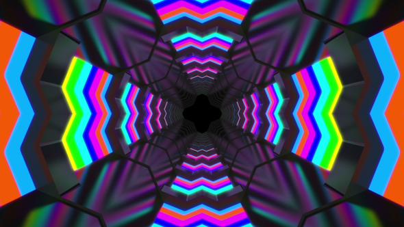 3D Colored Tunnel alt
