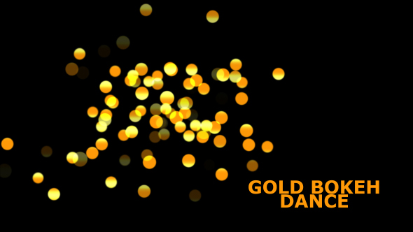 Gold Bokeh Particles Overlay alt
