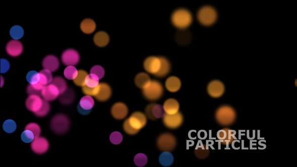 Colorful Bokeh Particles Overlay V3 alt