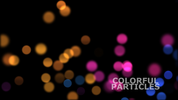 Colorful Bokeh Particles Overlay V4 alt