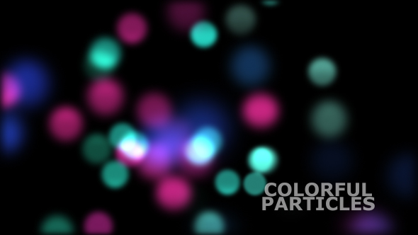 Colorful Bokeh Particles Overlay V5 alt