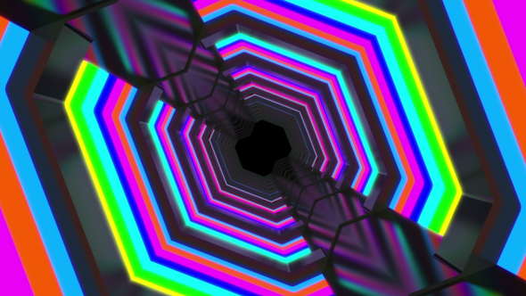 3D Colorful Hallway alt