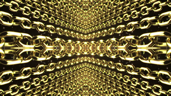 3D Golden Kaleidoscope alt